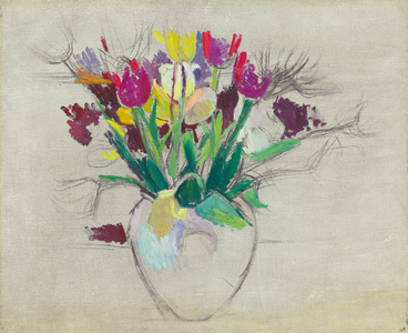 Still Life with Flowers  (oil on canvas)