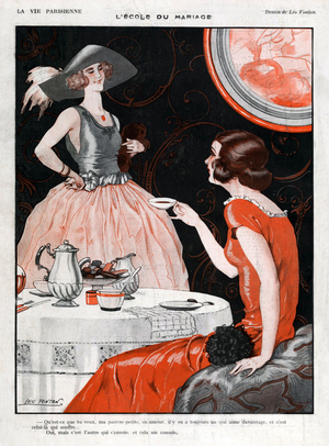 La Vie Parisienne Magazine Plate, France, 1920s (print)