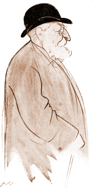 Camille Saint-Saens caricature by