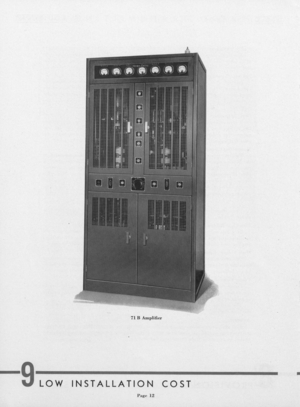 Western Electric Company's Model Number 71-B Amplifier