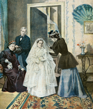 La toilette de la premiere commnuniante, 1894 (illustration)