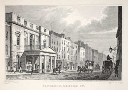 The Pantheon, Oxford Street, from 'London and it's Environs in the Nineteenth Century' pub. Jones & Co., 1827-1829 (engraving)