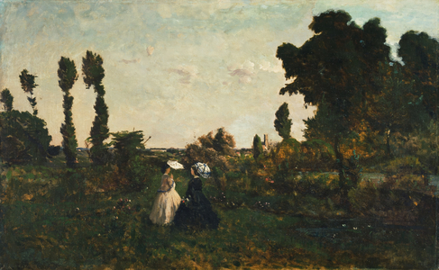 Landscape with Figures, 1858 (oil on canvas)