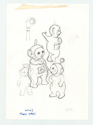 Early tubbie design, 1995 (pencil)