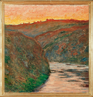 La vallee de la Creuse, soleil couchant (oil on canvas)