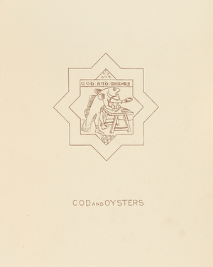 Cod and Oysters, 1878 (litho)