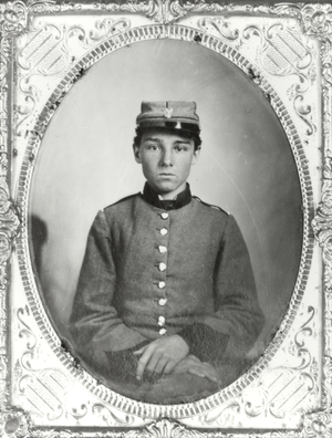 Civil War Confederate Private. Portrait Of Pvt. Edwin Francis Jemison, 2Nd Louisiana Regiment, C.S.A Between 1860 And 1862