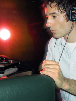 The Micronauts (Christophe Monier) performing live in club, Paris, France, 2005 (photo)