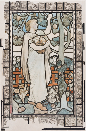 Eve, Cartoon for a Stained Glass Window (w/c on paper)