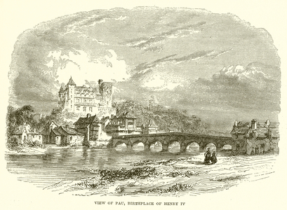 View of Pau, Birthplace of Henry IV (engraving)