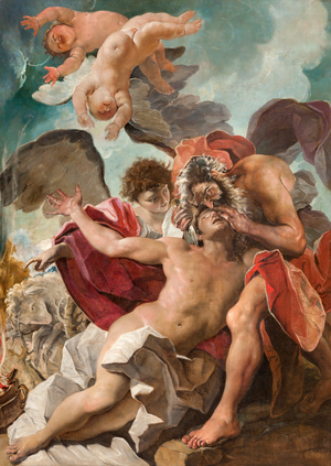 Sacrifice of Isaac (oil on canvas)