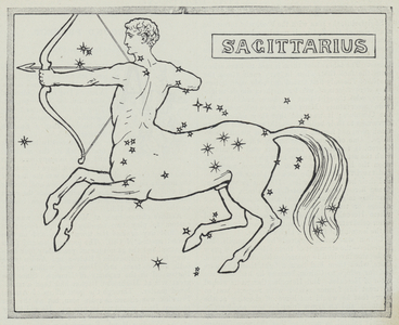 Signs of the zodiac: Sagittarius (engraving)