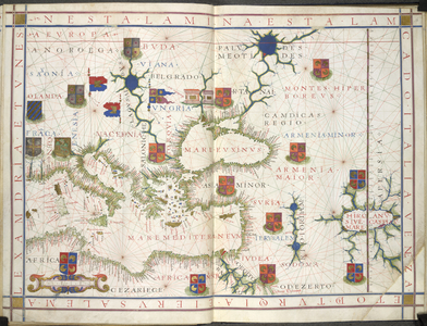 Chart of Mediterranean Sea