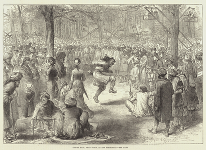 Seepee Fair, near Simla, in the Himalayas (engraving)