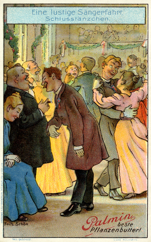 Couples dancing the waltz