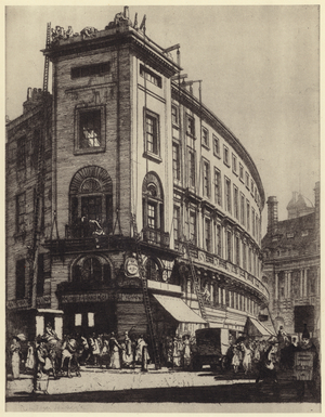 The Quadrant, looking south (litho)