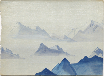 Himalayas, album leaf, 1933/34 (tempera on paper)
