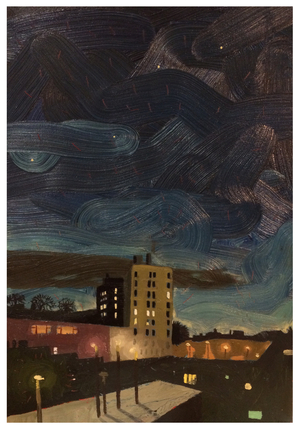 New Barnet, 2017 (oil on panel)