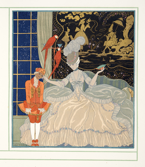 La Comtesse from Personages de Comedie, pub. 1922 (pochoir print)