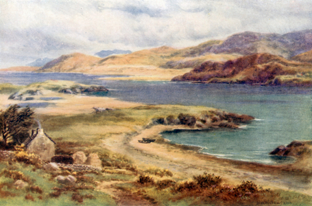 The Entrance to Mulroy Bay, Donegal (colour litho)