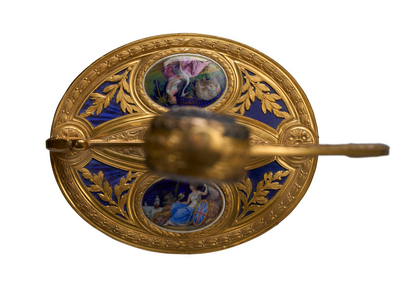 Small-sword and scabbard, 1795 (steel, gold, jewels & enamel)