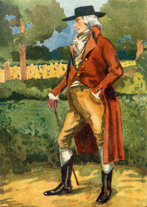 Man 's costume in reign of George III (1760-1820)