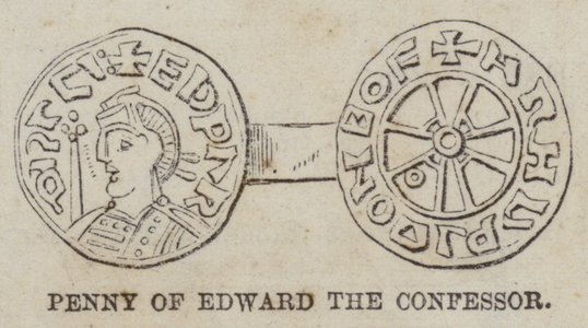 Penny of Edward the Confessor (engraving)
