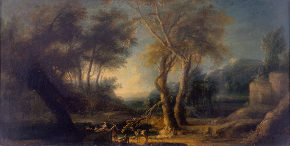 Rocky Landscape, c.1730 (oil on canvas)