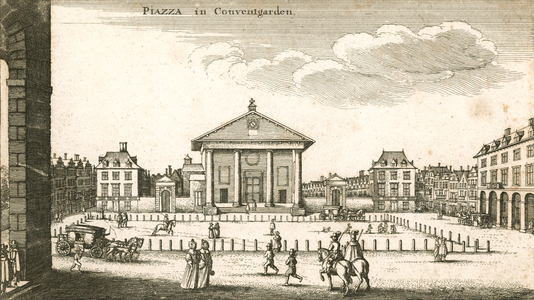 Piazza, Covent Garden,  London (engraving)