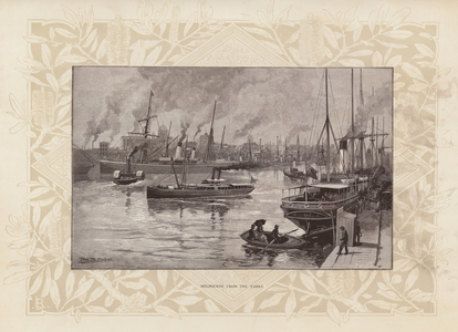 Melbourne from the Yarra (engraving)
