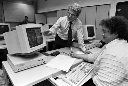 Computer course 09 01 1991, Chemnitz, Street of Nations, education …, 1991 (photo)