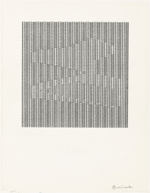 timetimetimetimetimetimetimetimetimetimetimetimetimetimetime, 1963 (type-writer carbon on paper)