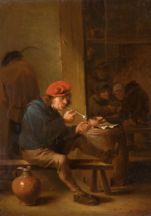 The Smoker (oil on canvas)
