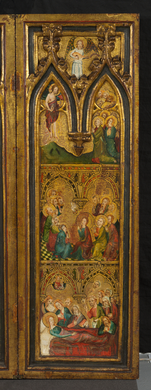 Crucifixion triptych (formerly known as the Estouteville Triptych) (right wing), c.1374 (tempera on panel)