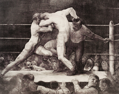 A Stag at Sharkey's, 1917 (lithograph)
