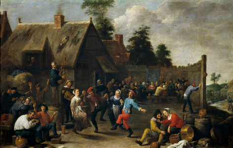 Village Festival and Feast, 1637 (oil on canvas)