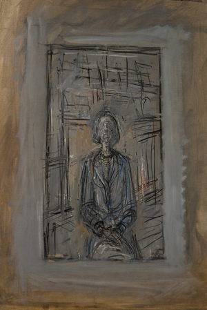 Annette seated, c.1951-52 (oil on canvas)