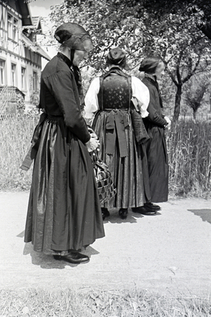 An excursion to the Black Forest, Germany 1930s (b/w photo)