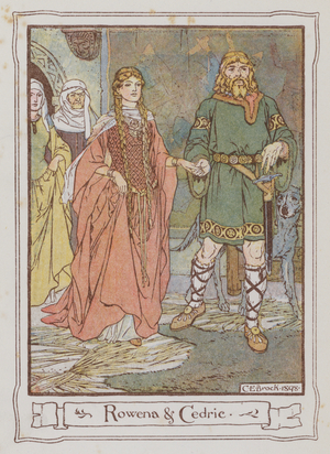 Illustration for Ivanhoe by Sir Walter Scott (colour litho)