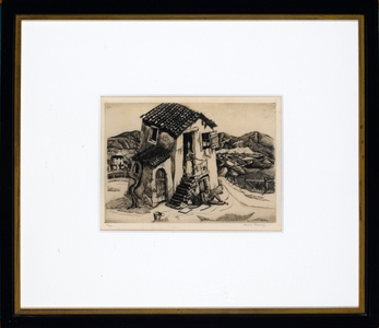 Italian dwelling (etching) 