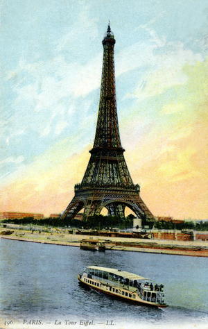 Eiffel Tower, Paris. Early 20th century.