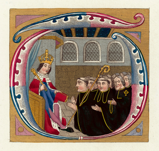 King Henry VII (coloured engraving)