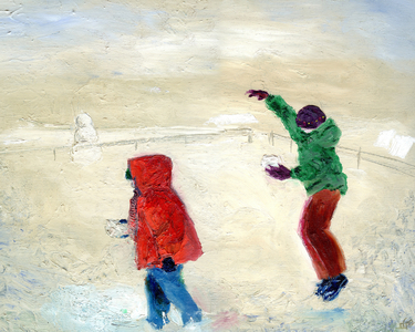 Snow!, 2014 (oil on canvas)