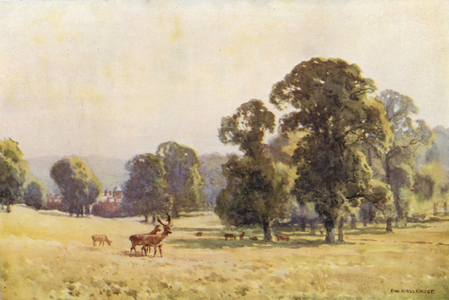 Cobham Park (colour litho)