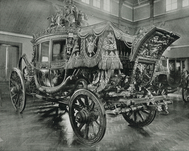 Napoleon's Carriage, Versailles (b/w photo)