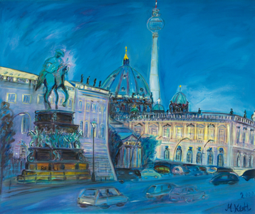 Unter den Linden, 2000 (oil on canvas)