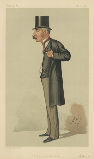 Captain John Colomb (colour litho)