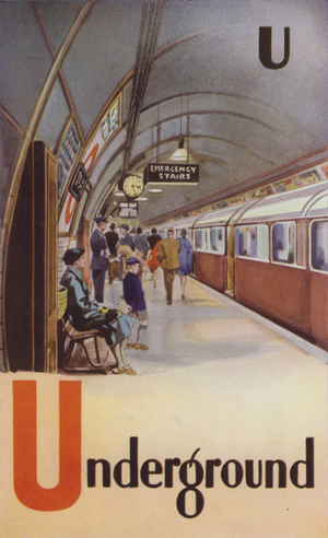 U, Underground (colour litho)