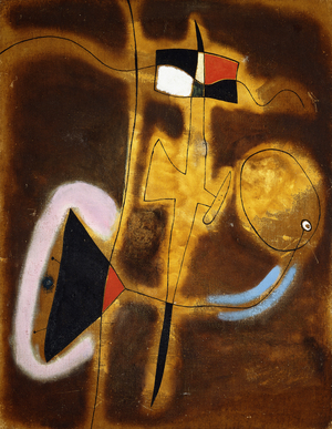 The Flight of the Bird on the Plain I; Le Vol de L'oiseau sur la Plaine I, 1939 (oil on canvas)