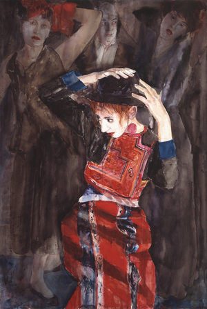 Shadowy Friends, 1989 (watercolour)